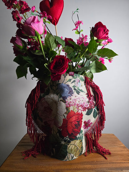 FLOWERS FRINGE - S | VITU VASE COVER