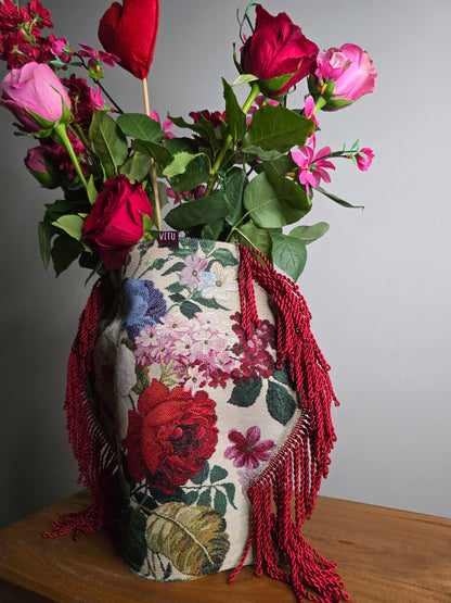 FLOWERS FRINGE - S | VITU VASE COVER