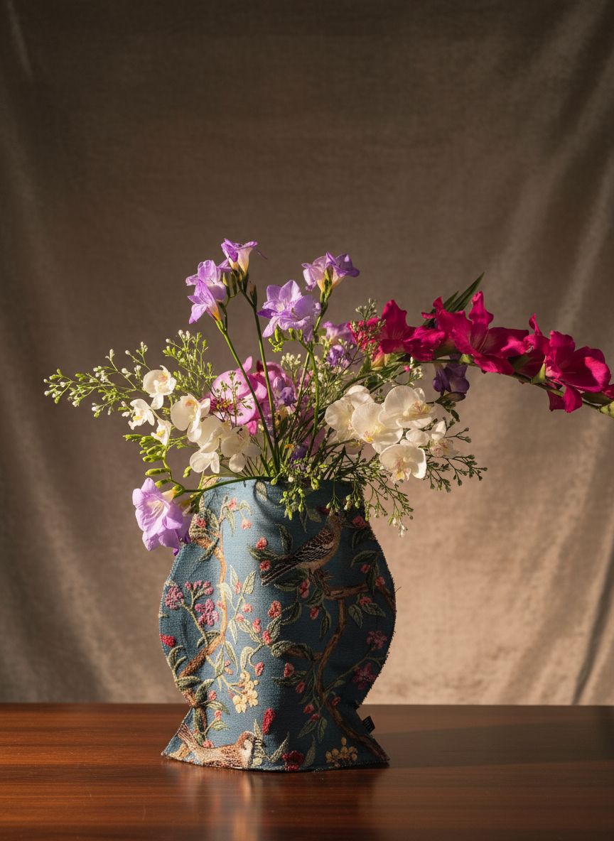 X BLUE - M | VITU VASE COVER