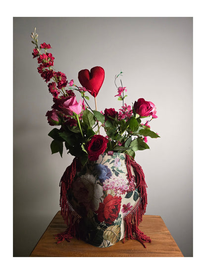 FLOWERS FRINGE - S | VITU VASE COVER