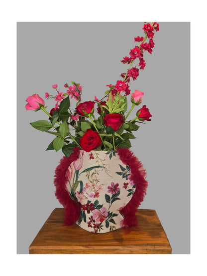FLOWERS TULLE - S | VITU VASE COVER
