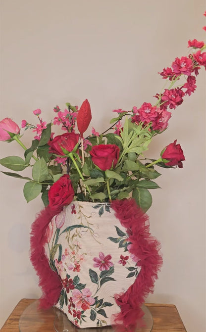 FLOWERS TULLE - S | VITU VASE COVER